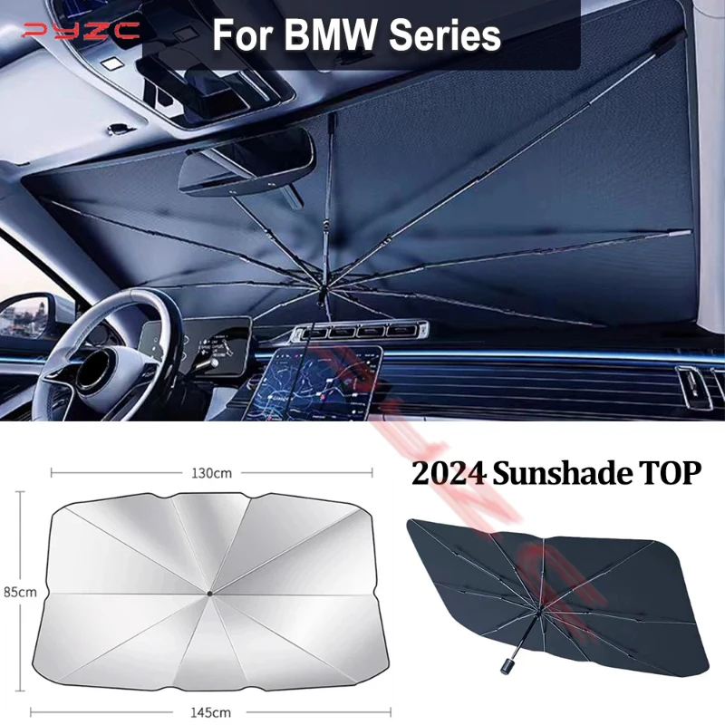 

For BMW X1 X3 X4 X5 X6 G20 G30 F15 F16 G01 G02 G05 F10 F20 F30 G07 F34 Car Sunshade Windshield Umbrella Front Sun Shade Parasol