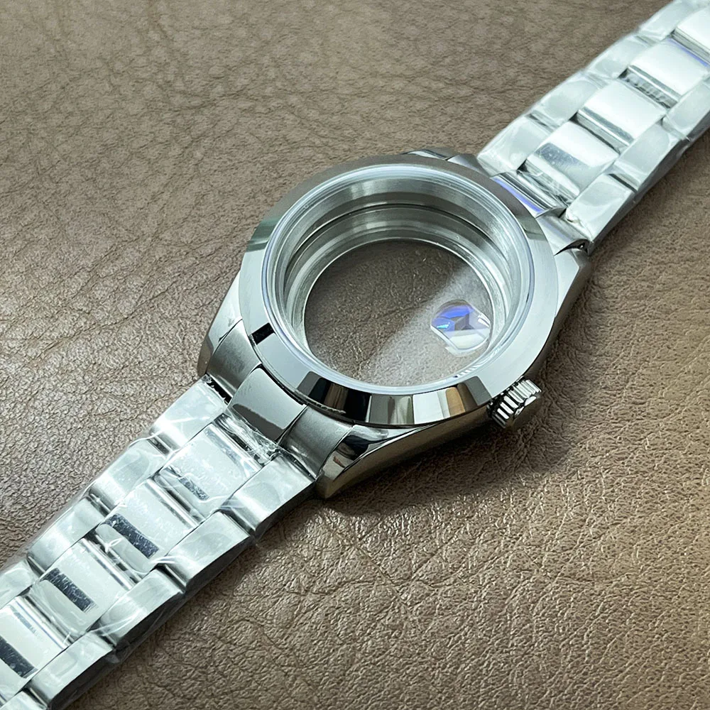 

39mm Polished Case, Suitable for Automatic Mechanical Nh35 Movement Accessories, Sapphire Glass, Date and Stainless Steel