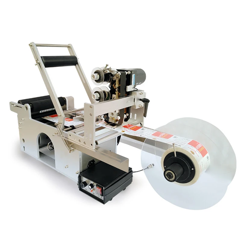 

LT-50D round Plastic Bottle Labeling Machine - Device for Sticker Application on round Bottles