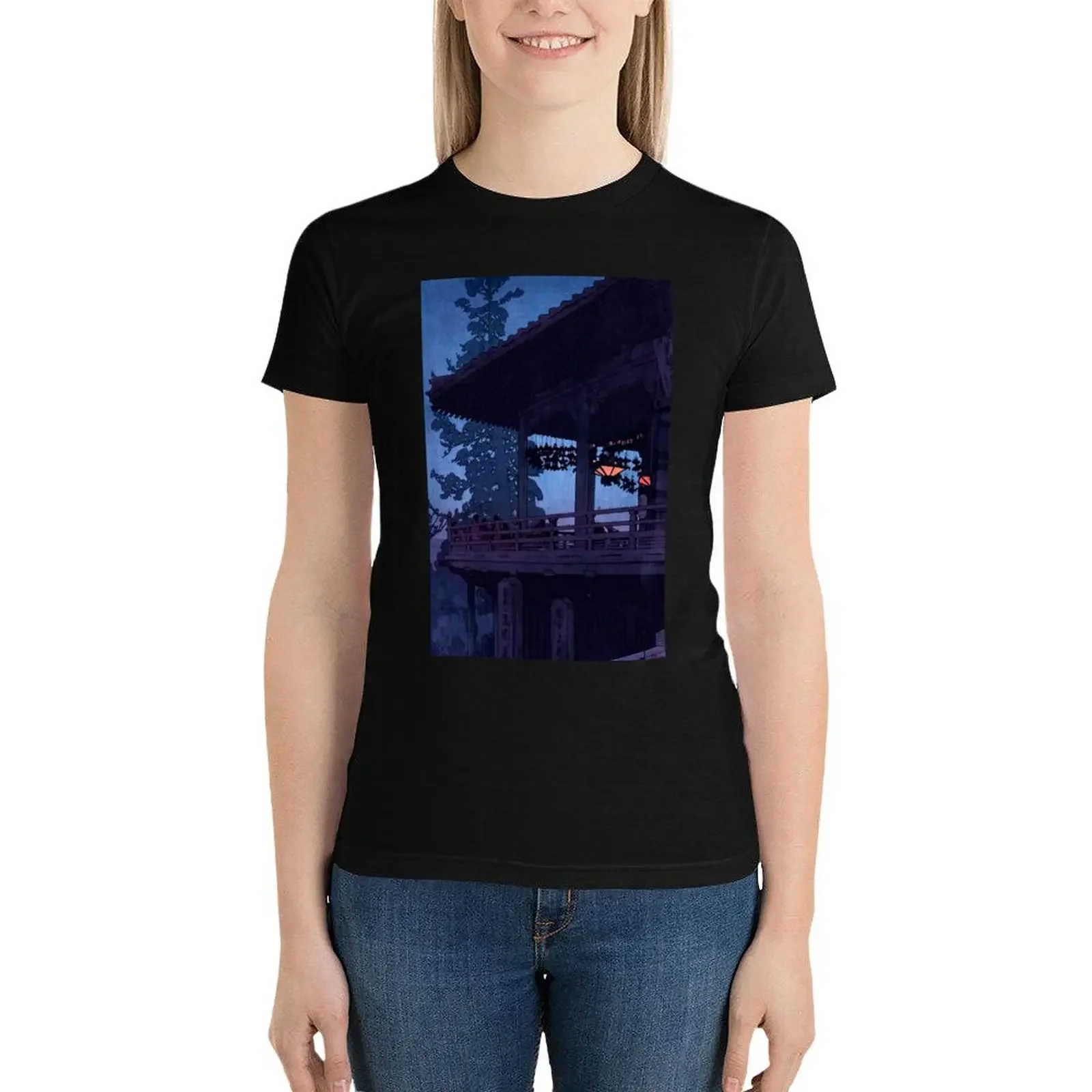 

Evening in Nara by Yoshida Hiroshi T-Shirt graphics tops T-shirt Women