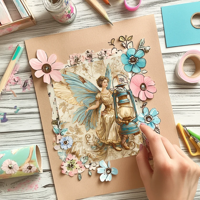 36 Lembar Kertas Scrapbook Dekoratif 6x6 inci: Gambar-gambar Hutan Ajaib untuk Scrapbooking, Origami & Jurnal Ajaib