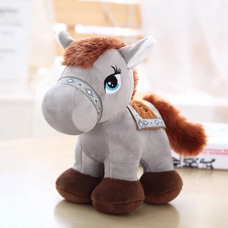 20 センチメートルカラフルなポニーぬいぐるみかわいい漫画短足ポニースロー枕人形子供の誕生日やクリスマスギフト