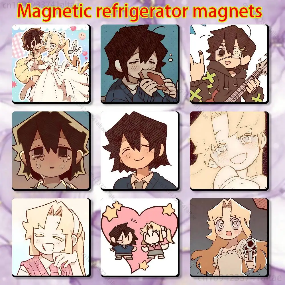 

I Love A-Amy Fridge Magnet Personalized Magnetic Durable Plastic Square Picture Surface Fridge Magnets