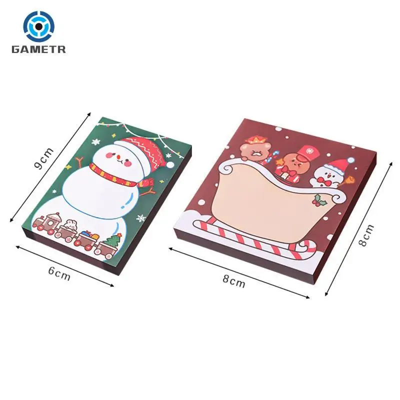 50 sheets Merry Christmas Sticky Notes Memo Pad Label Note Bookmarks Notepad School Office Stationery Supplies Holiday gifts