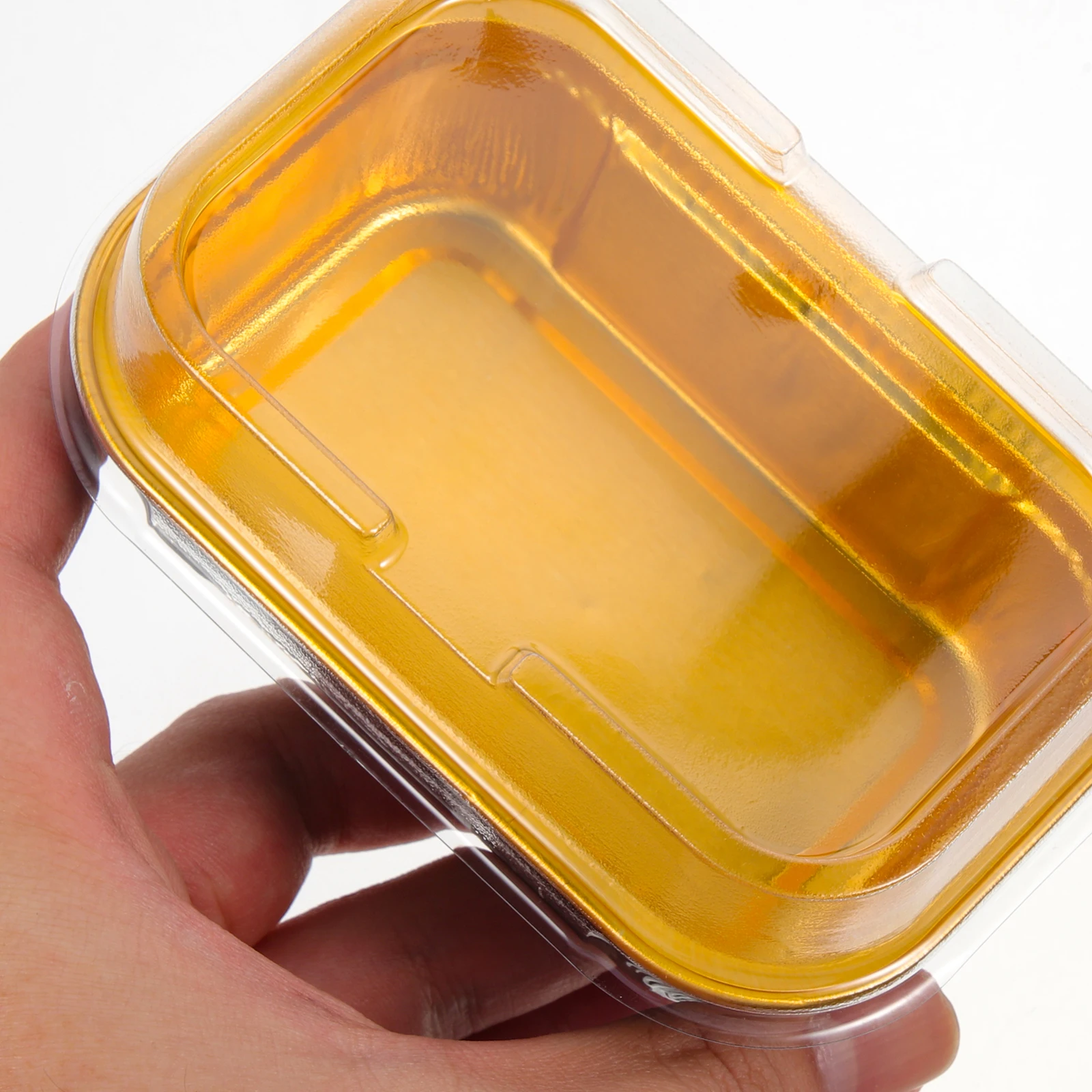 

50pcs Chocolate Cake Mold Aluminum Foil Food Containers Thickened Baking Supplies Dessert Portable Cake Boxes