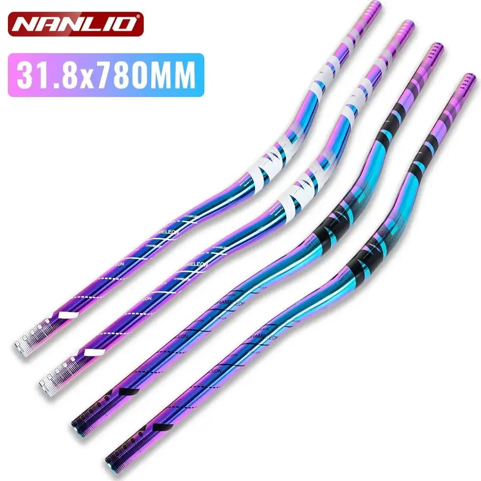 

Руль Nanlio в форме ласточки, сверхлегкий алюминиевый руль для горного велосипеда, 31,8x780 мм, аксессуар для велосипеда для езды на горном велосипеде