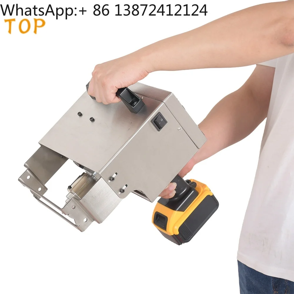 

120*30mm Portable Handheld Lithium Battery Electric Handheld Dot Peen Marking Machine Metal CNC Engraving Machine Coding Machine