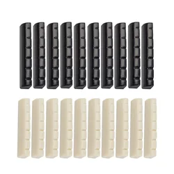 10 PCS Guitar Bone String Nut 43x6x8.4mm Luthier Saddle Bridge ST DIY Musical White Guitar Parts For ST TL Electric Guitar Nut