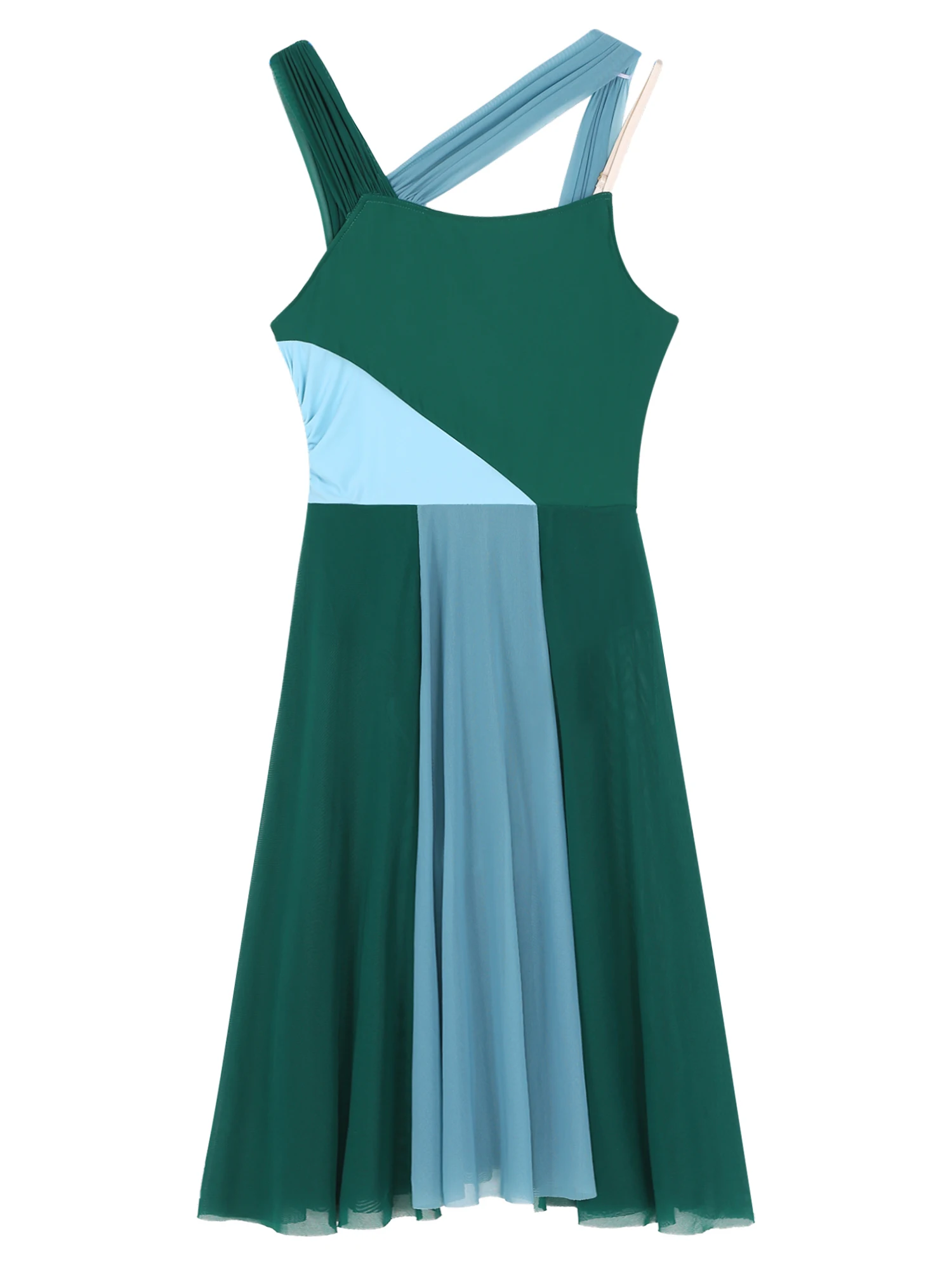 Femmes gymnastique Ballet lyrique danse contemporaine superposition robe couleur bloc serré combinaison patinage artistique justaucorps robe