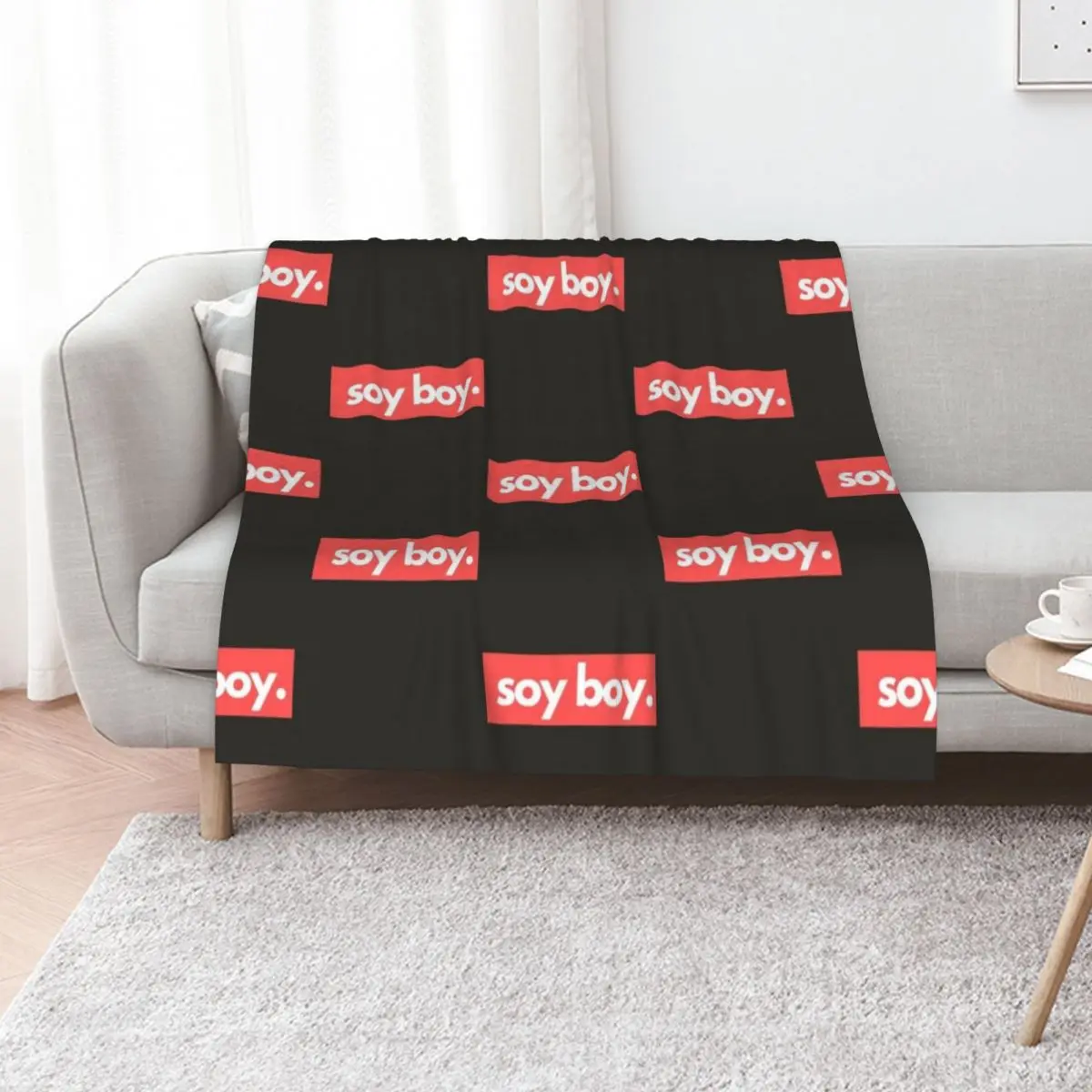 soy boy Throw Blanket Decorative Sofas heavy to sleep Plaid on the sofa Soft Plaid Retros Sofa Quilt Blankets