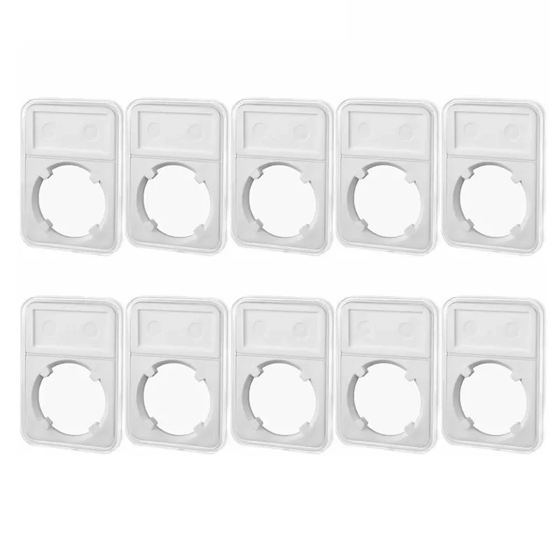 5Pcs Commemorative Coin Slab 38.5mm 40mm Holder Coin Display Storage Box Case Protector Square Transparent Coin Storage Box