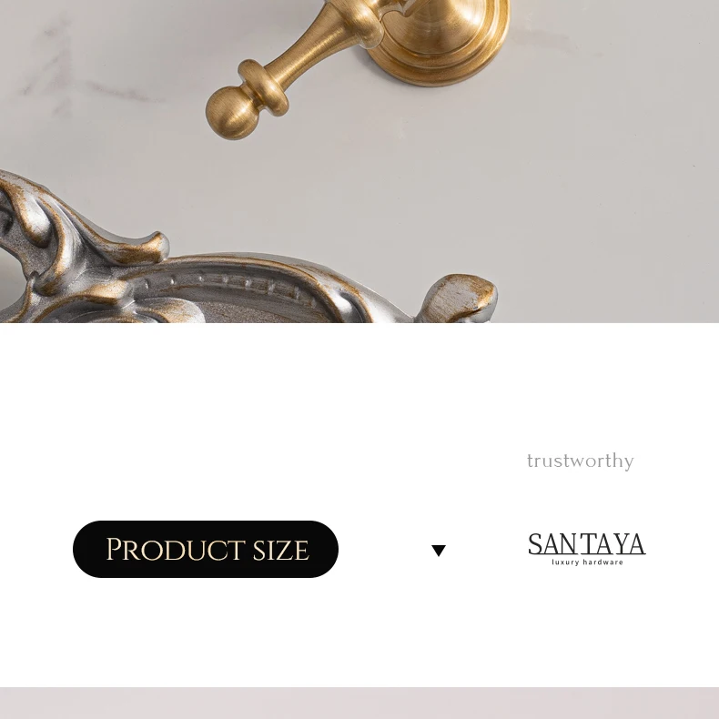 Brushed brass European cabinet handle product image 24