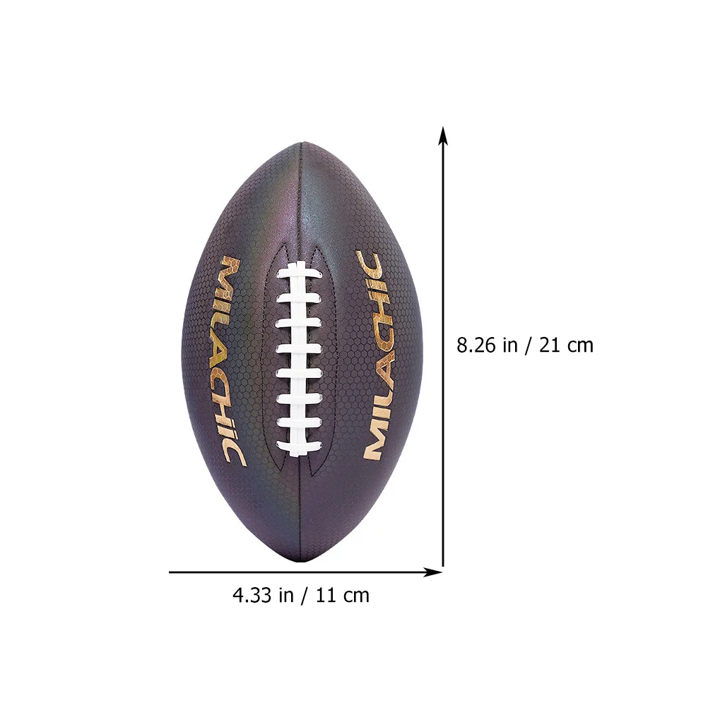 1Pc Fluorescence Standard Football Professional Competition Rugby Ball Training Football Competition Supply