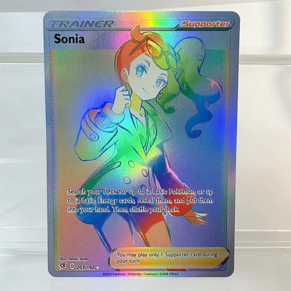 PKM – carte proxy rare holographique Mewtwo Vstar Charizard EX Mallow & Lana Tornadus, Collection de loisirs, bataille, le meilleur cadeau