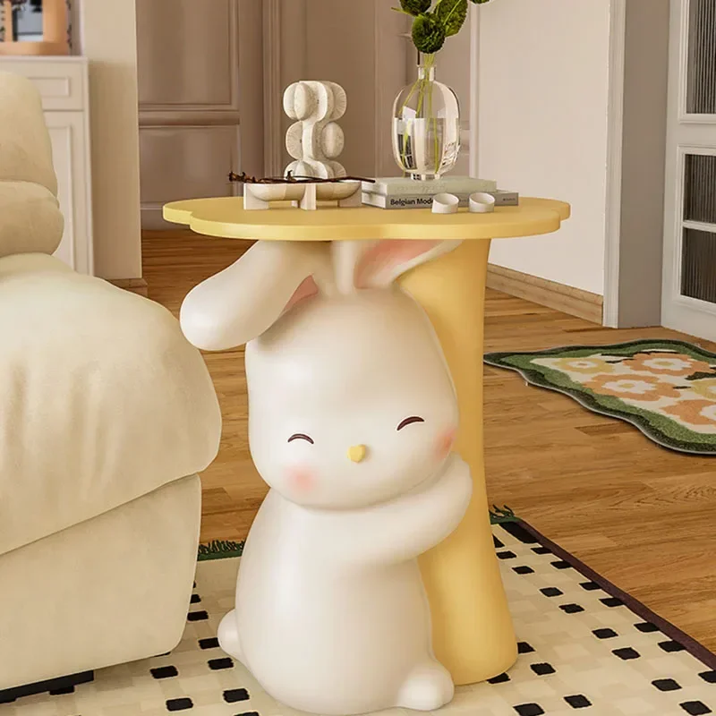 Cartoon Cream Style Nightstand for Kids Bedroom Creative Storage Side Table Children Playroom Organizer with Drawers