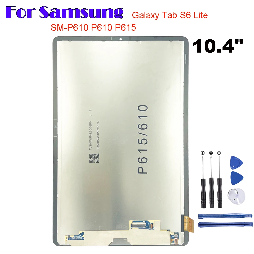 Nowy dla Samsung Galaxy Tab S6 Lite SM-P615 SM-P610 P610 P615 P615N P617 wyświetlacz LCD ekran dotykowy Digitizer szklany zespół