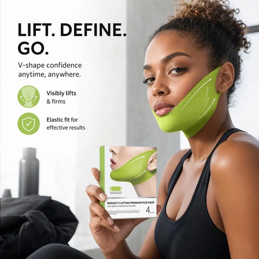 V Lifting Premium Plus Mask Face Lift Up Mask Collagen Hydrating Moisturizing Gel Patches For Double Chin Cheek Skin Care Mask