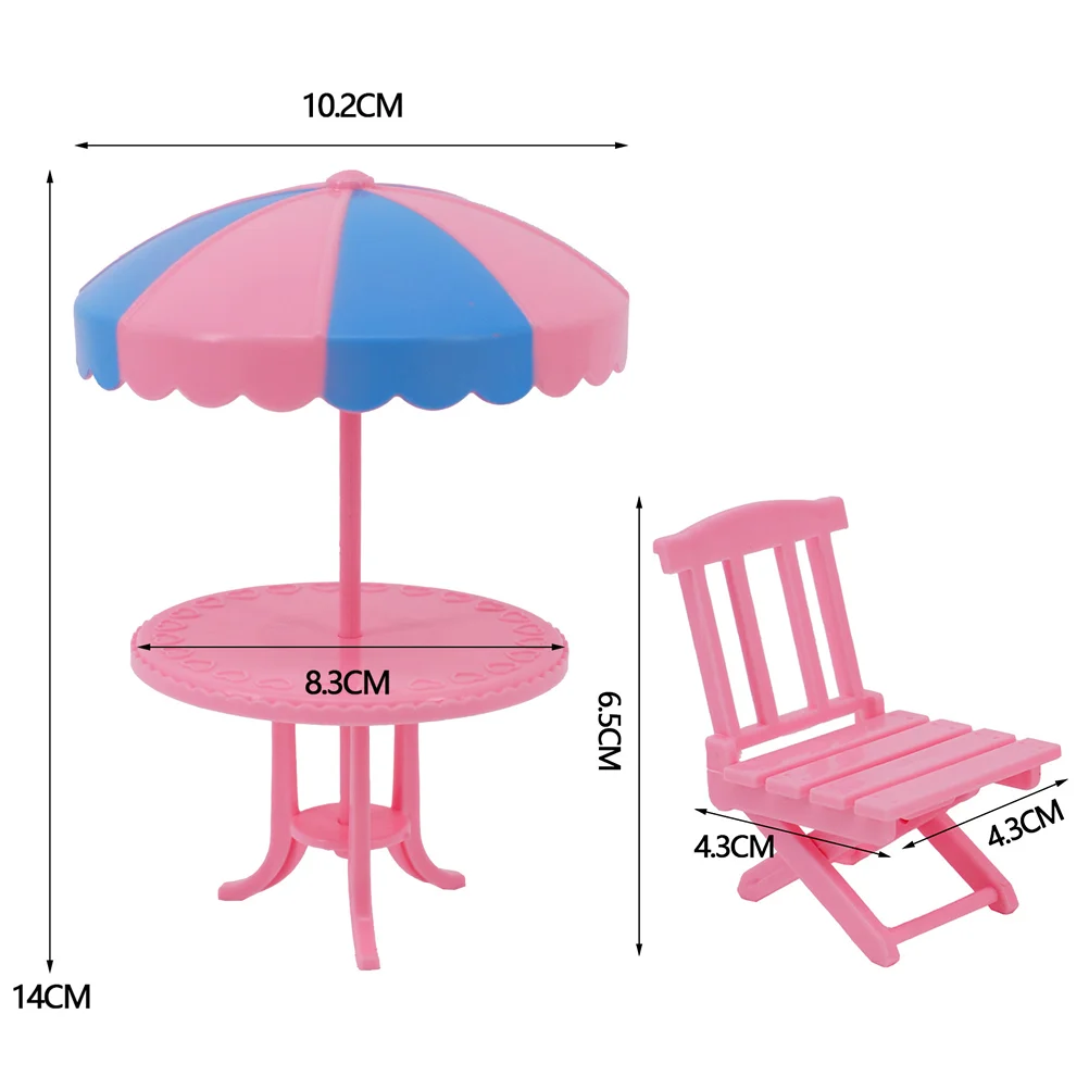 Strandstuhl Mini Spielzeug Tisch Möbel Haus Kunststoff Miniatur Kind Kinderstühle