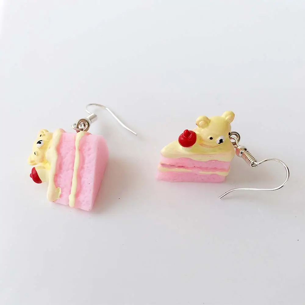 Tea Bubble Milk Sweet Drop Party Wholesale Donuts Personality Cake Cute Cartoon Girl Food Earrings Jewelry