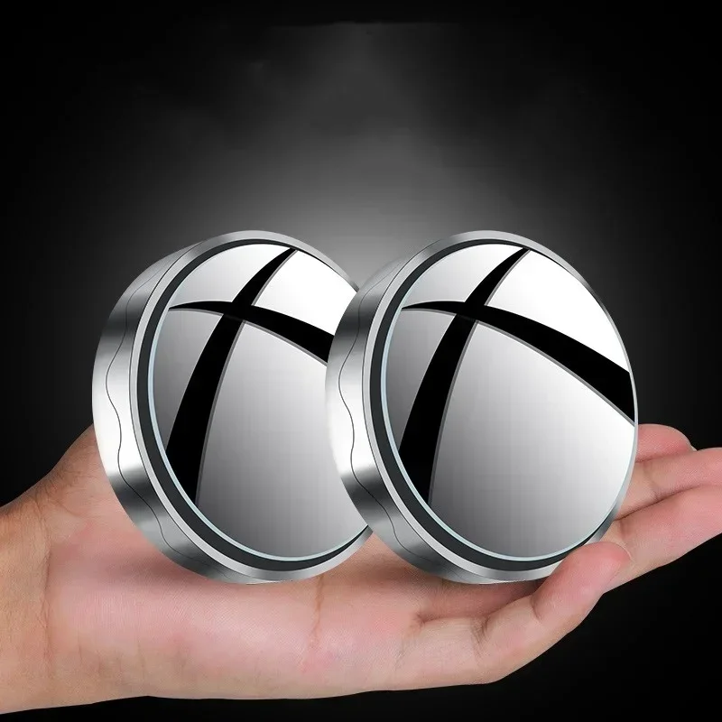 2 PCS 360° Angle Car Rearview Blind Spot Mirror for All Universal Vehicles HD Glass Convex Lens Exterior Parts Automobiles