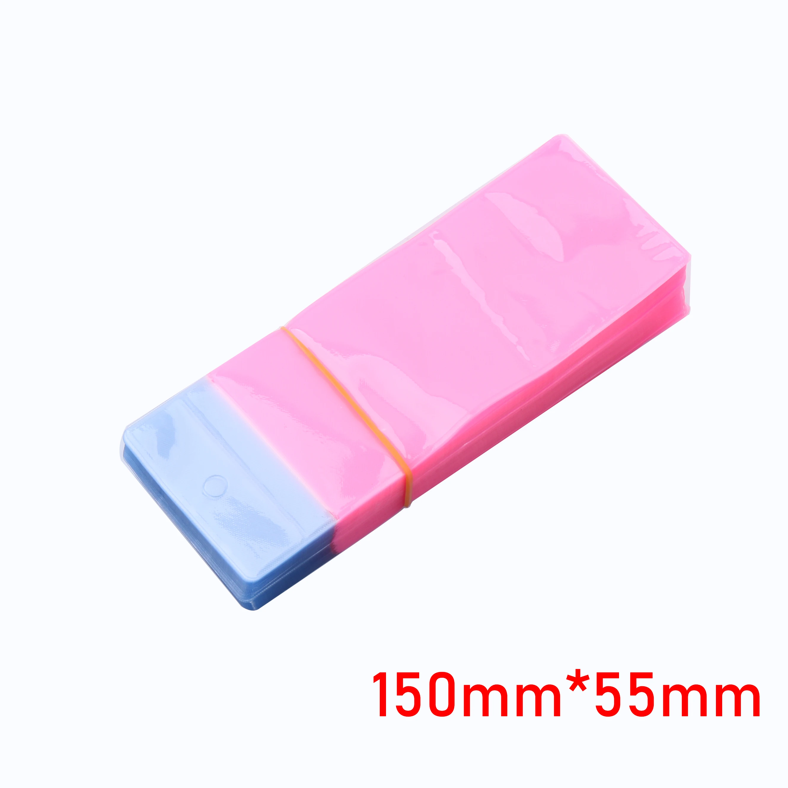 100pcs Plastic bag for watches 150mm * 55mm, blue plastic bag, pink plastic bag