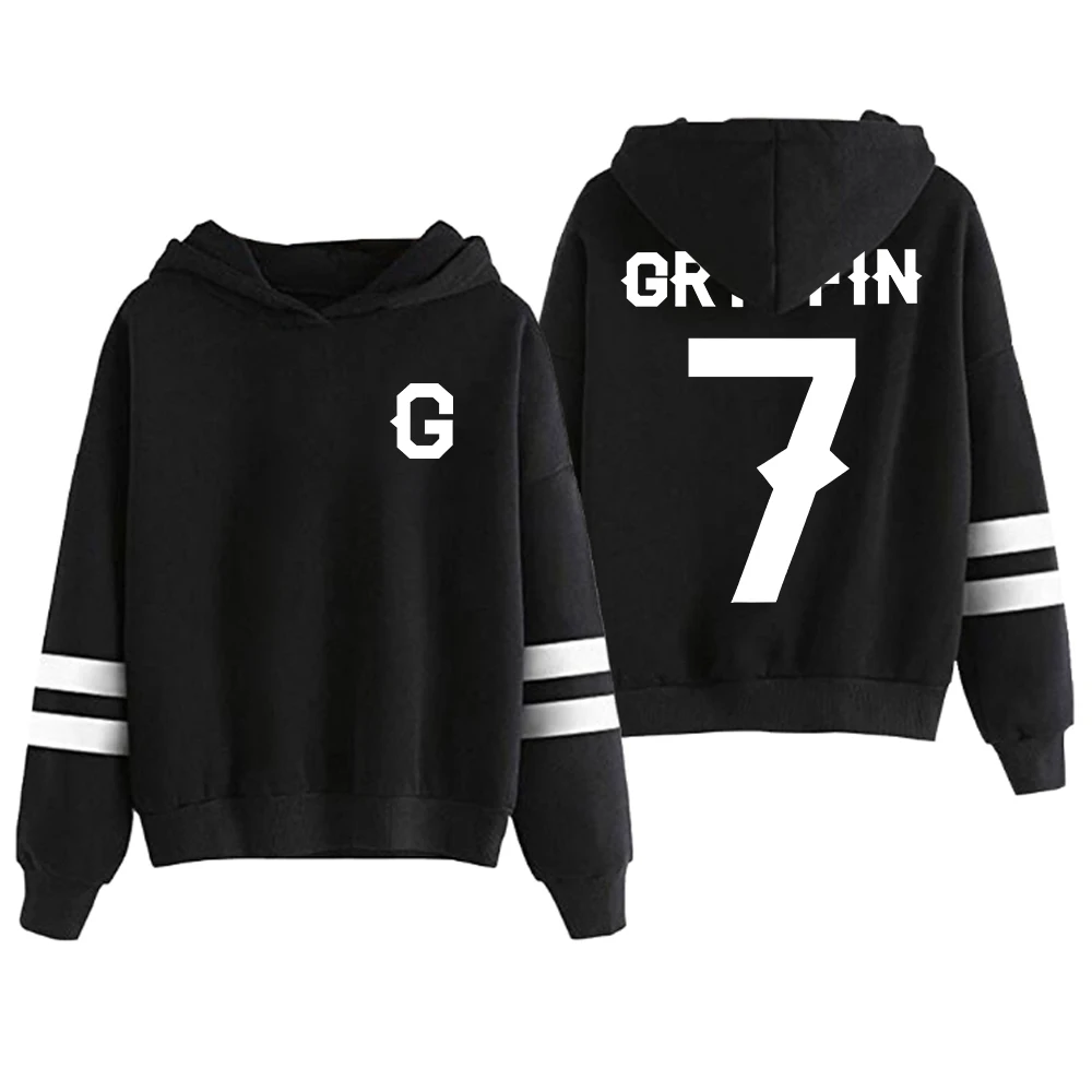 

Gryffin Music Festival Hoodie Pocketless Parallel Bars Sleeve Streetwear Women Men Hooded Sweatshirts