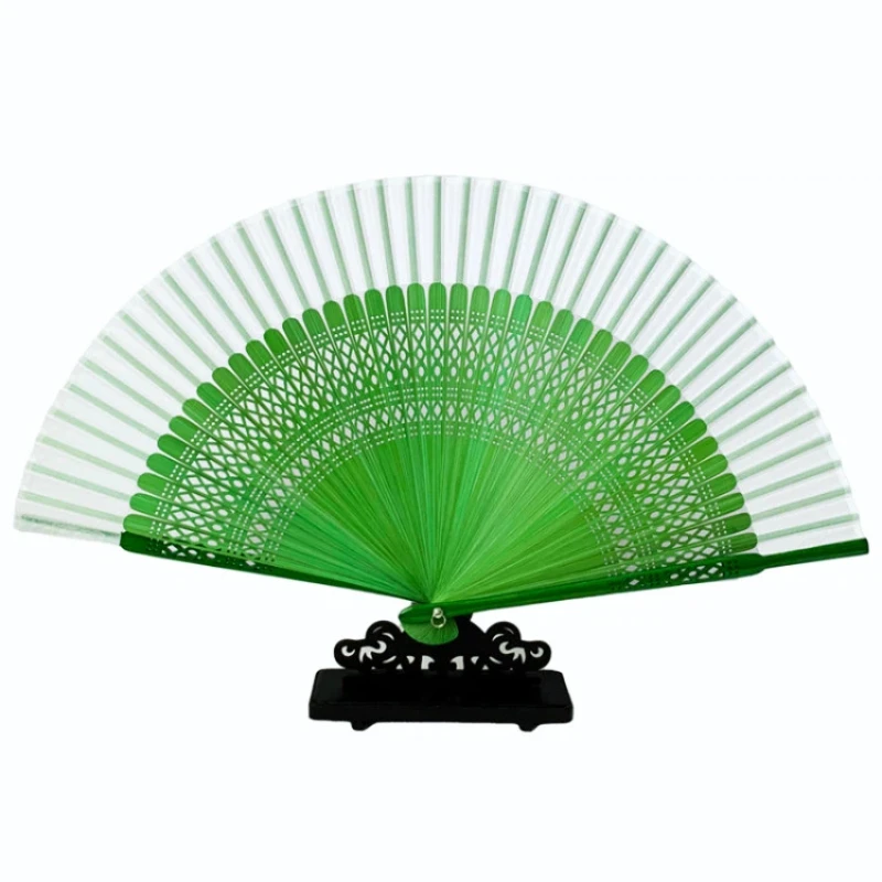 

Summer Portable Folding Fan Antique Style Dance Runway Dedicated Fan Classical Chinese Style Elegant Atmospheric Girl Hanfu Fan
