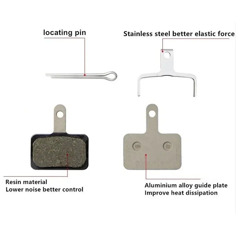 For B05S L05A J04C Resin Ice Tech Pad Bikes Disc Brake Pads for MT200 M355 M375 M395 M415 M8110 M7110 R8070 R7070 M485 M525