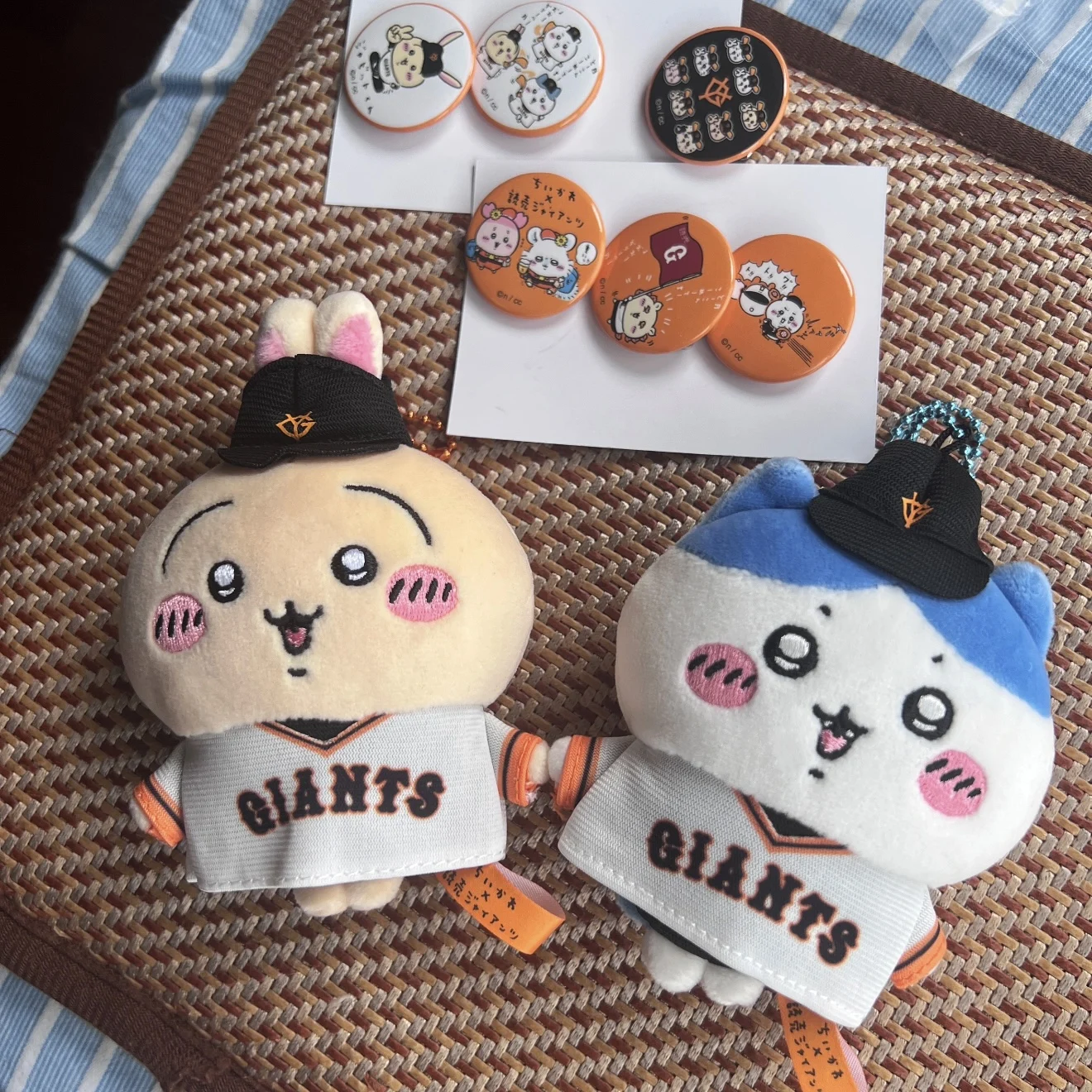 Pendentif de sac à dos de poupée de dessin animé mignon de l'équipe de Baseball Chiikawa Hachiware Usagi de 10cm