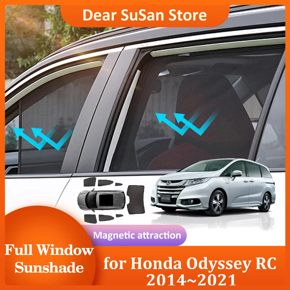 

Car Magnetic Sunshade for Honda Odyssey RC 2014~2021 2015 2016 2017 Windshield Curtain Roof Window Sunroof Pad Cover Accessories