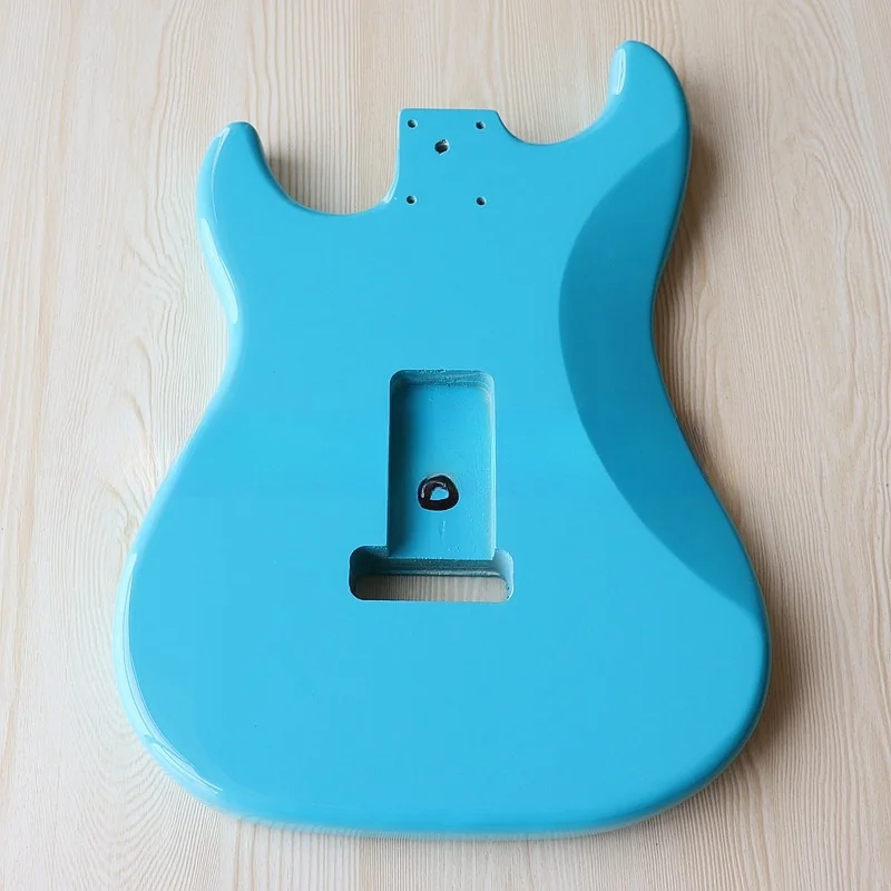 Electric Guitar Body DIY Electric Guitar Body Bright Surfing Green Guitar Assembly Modified Instrument Accessories