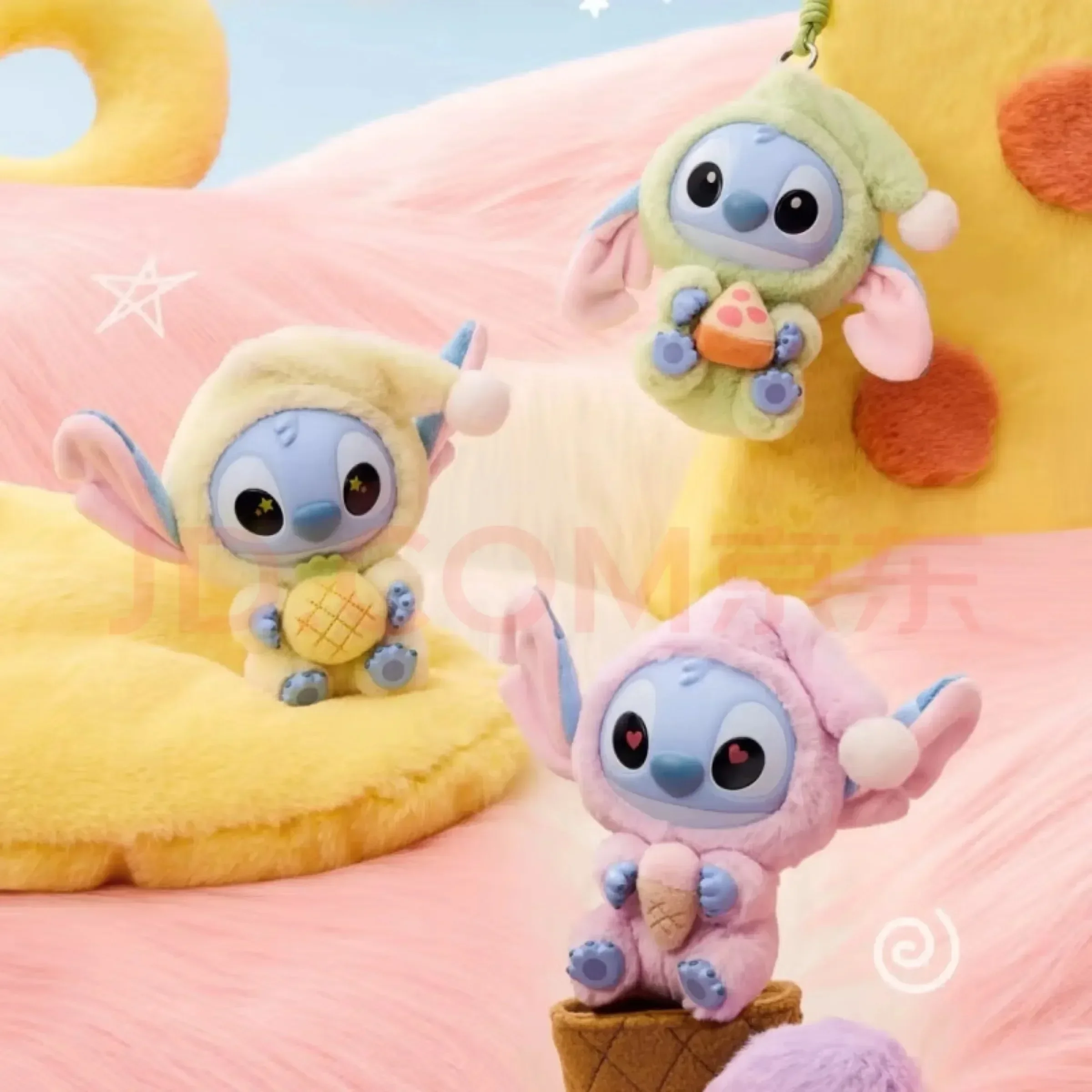 HOT Toy !kawaii Stitch Blind Box Bag Eat Some Thing Before Sleep Series Vinyl Pendant Cute Doll Mystery Box Fluffy Doll Adult Gi
