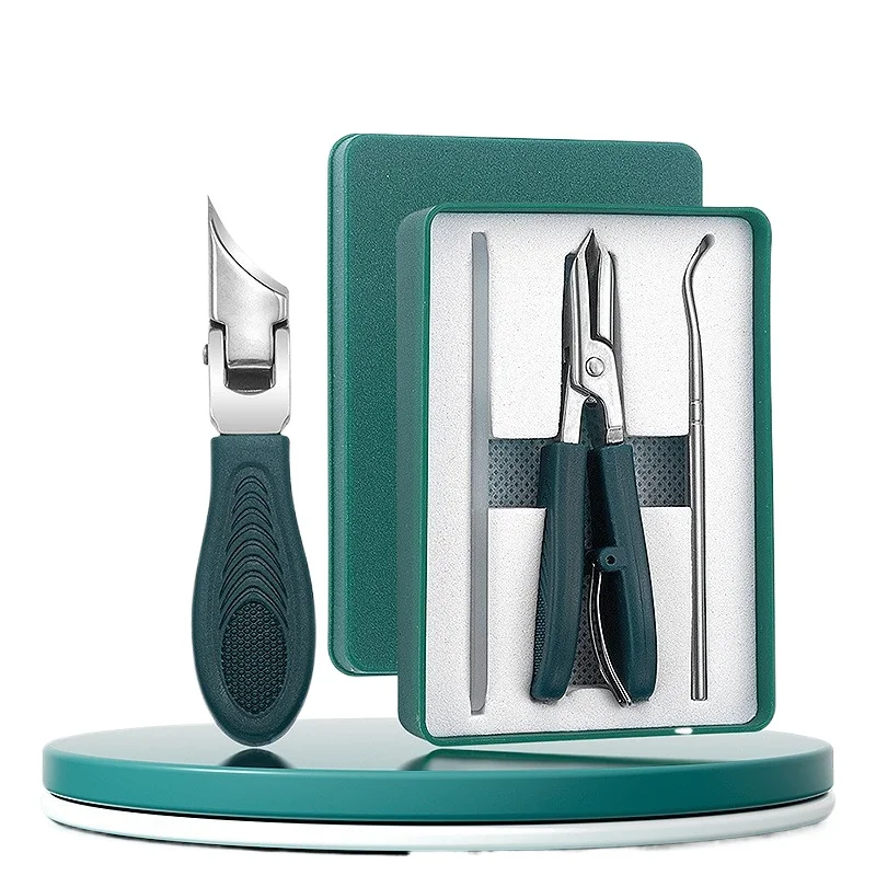 

Набор из 3-х антибактериальных кусачек для ногтей с широким раскрытием, из нержавеющей стали, для маникюра и педикюра, в подарочной коробке