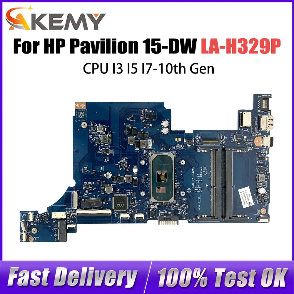 FPI50 LA-H329P Mainboard For HP 15-DW Laptop Motherboard I3-1005G1 I5-1035G1 I7-1065G7 CPU L86470-601 L86465-601 L87541-601