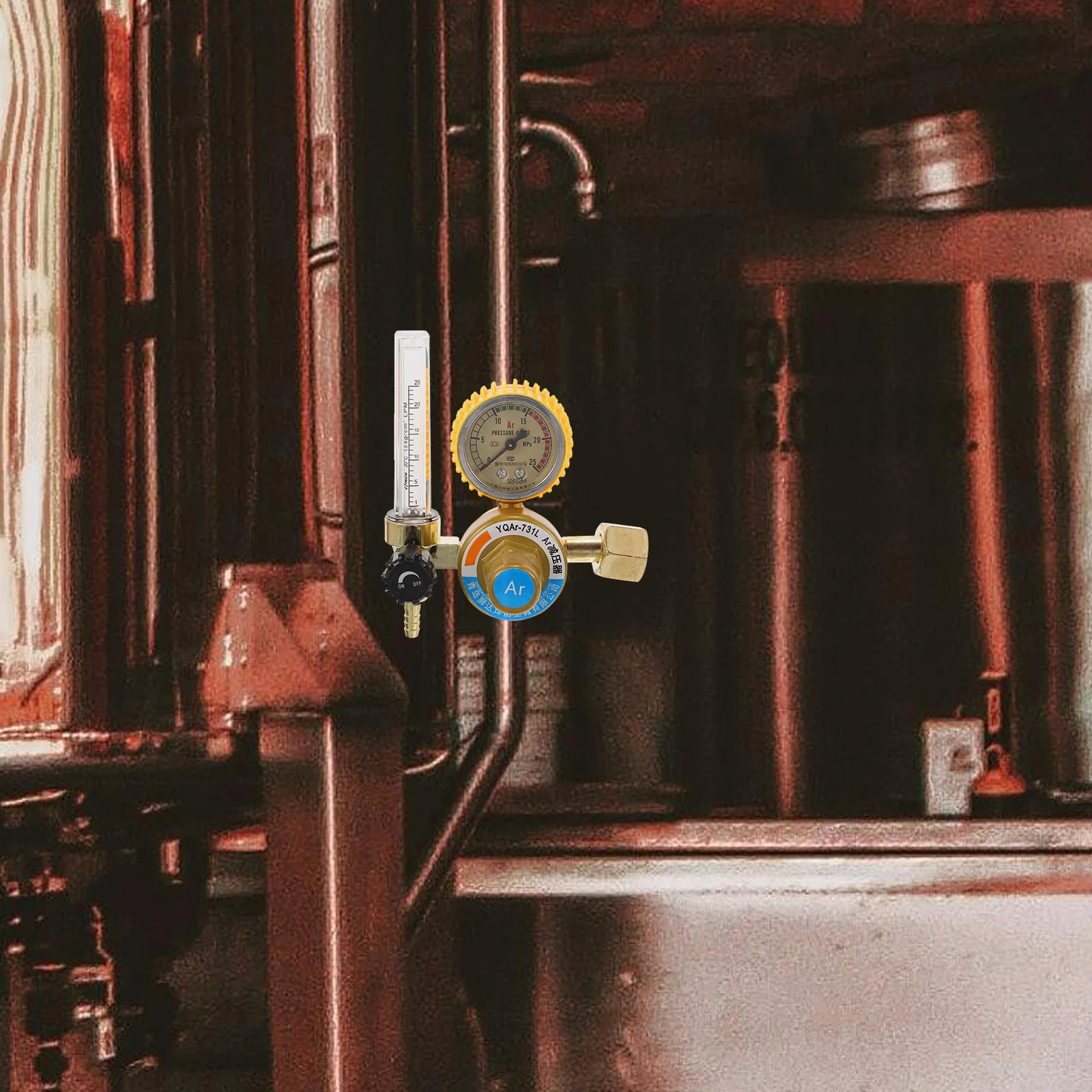 

Argon Gas Regulator With Flow Indicator Pressure Gauge For Welding Accessories Gas Meter Welding Equipment