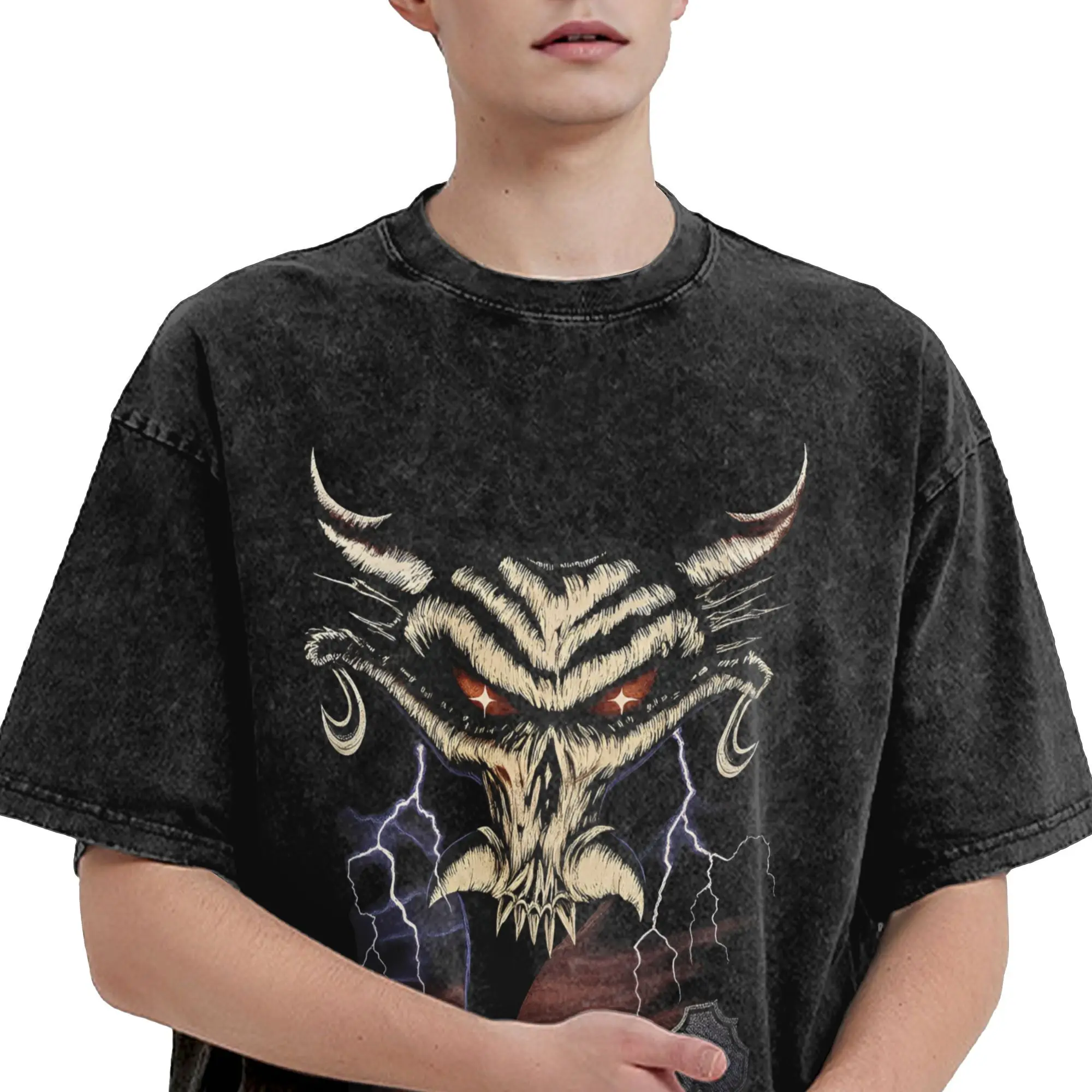 Black Brock Lesnar T-shirt da uomo 100% cotone T-shirt fantastica Colletto tondo T-shirt Manica corta Abbigliamento Idea regalo