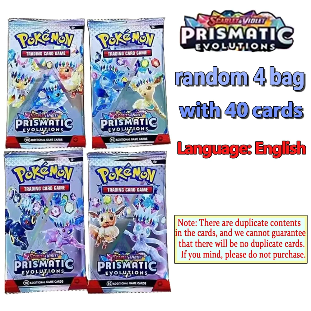 360 Stuks Pokemon Kaart Prismatic Evolutions Scarlet Violet 151 Destined Rivals Black Bolt Engelse Booster Battle Transaction Card