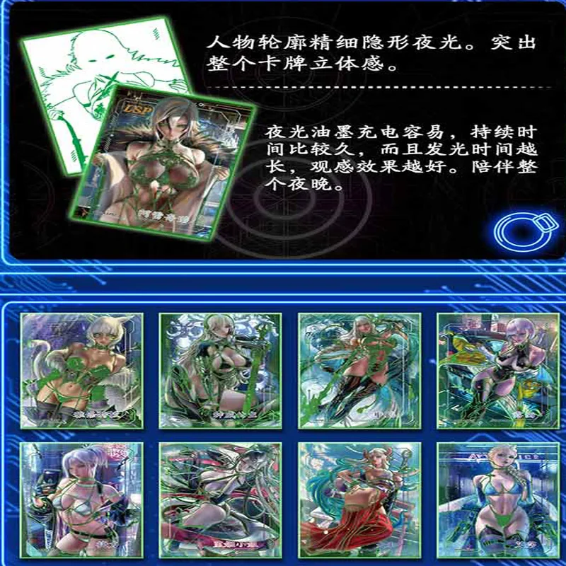 بطاقات أنيمي يابانية ACG Goddess Alliance Booster Box مجموعة كاملة من مجموعة Holo Rare Waifu TCG Game SSR SP