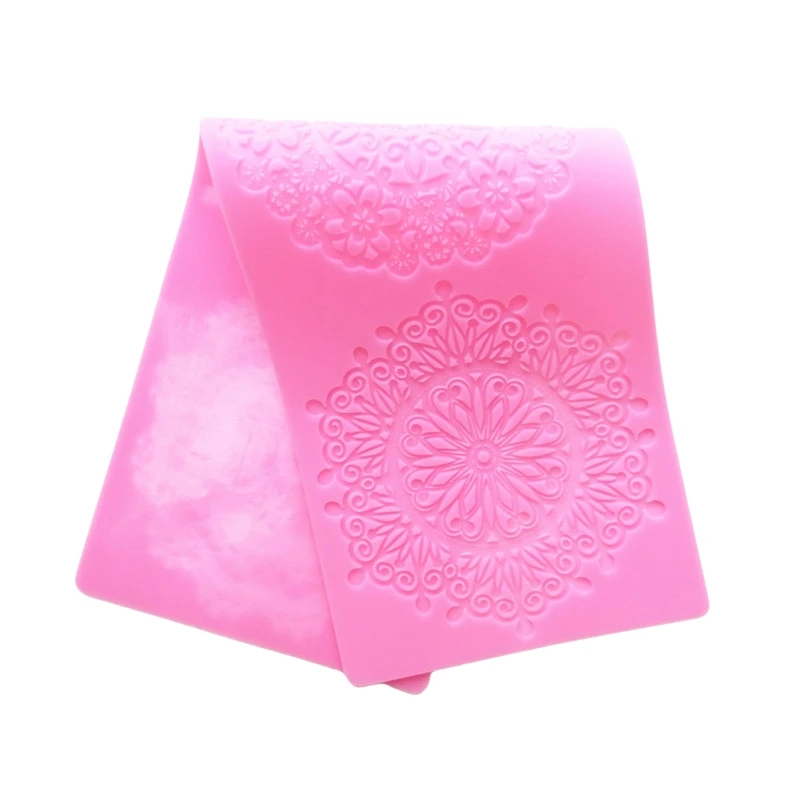 GX307-17 Silicone Lace Pad Candle Aromatherapy Decoration Mold DIY Gypsum Resin Epoxy Craftwork Mould