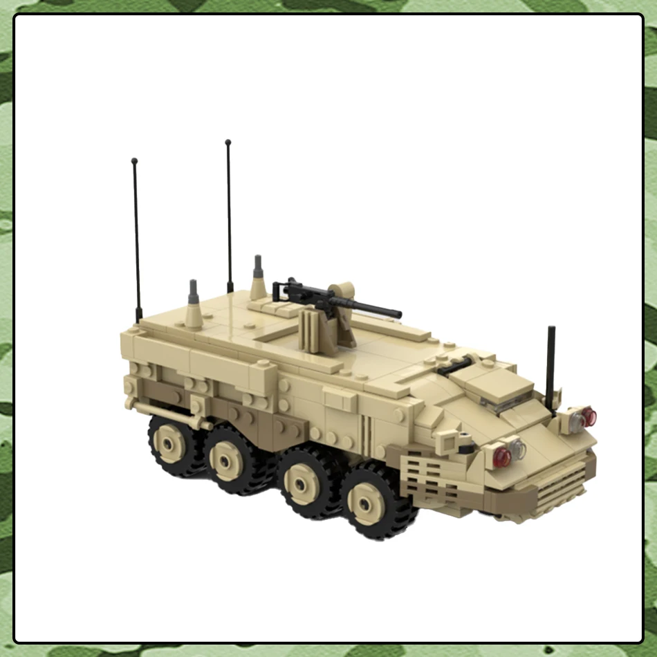 Serie militare MOC Mattoni M126 Stryker Fanteria Veicolo blindato Building Block Modello FAI DA TE Per Bambini Giocattoli Hobby Regali Di Compleanno