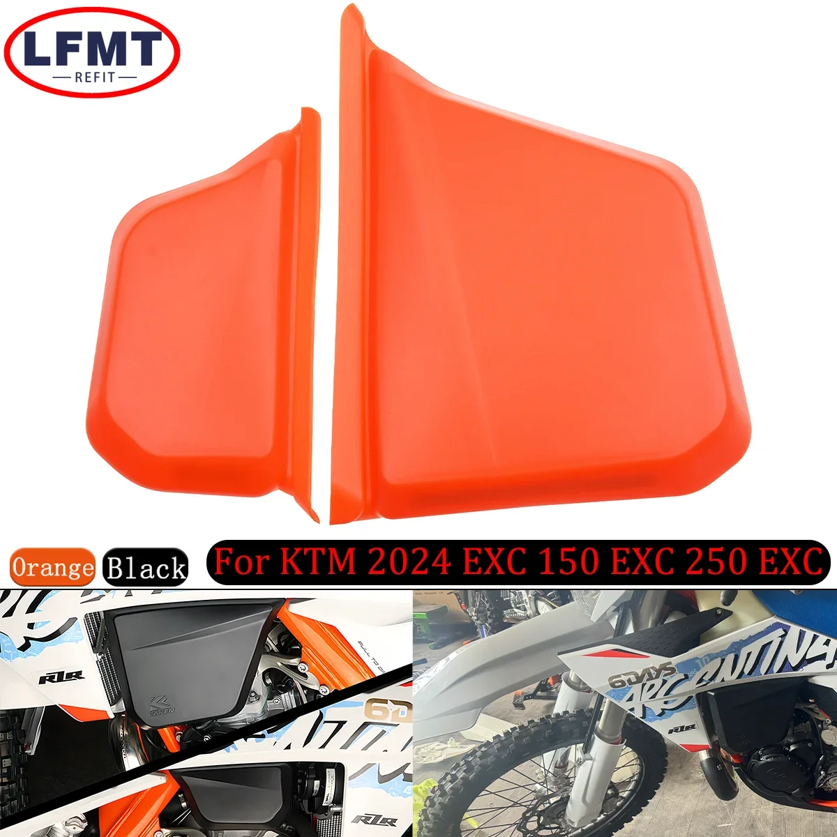 Tampa protetora do tanque de óleo da motocicleta, escudo esquerdo e direito, KTM 125EXC 150EXC 250EXC 300EXC 125XC 250XC 300XC SEIS DIAS, 24