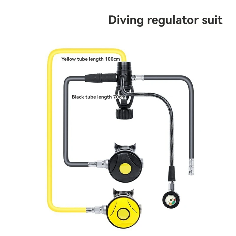 Оборудование для глубокого погружения с адаптером для бутылки с аквалангом регулятор для дайвинга первоклассный редукционный клапан