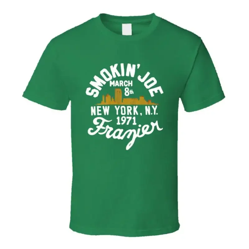 Smokin' Joe Frazier Nueva York 1971 camiseta para fanáticos del boxeo