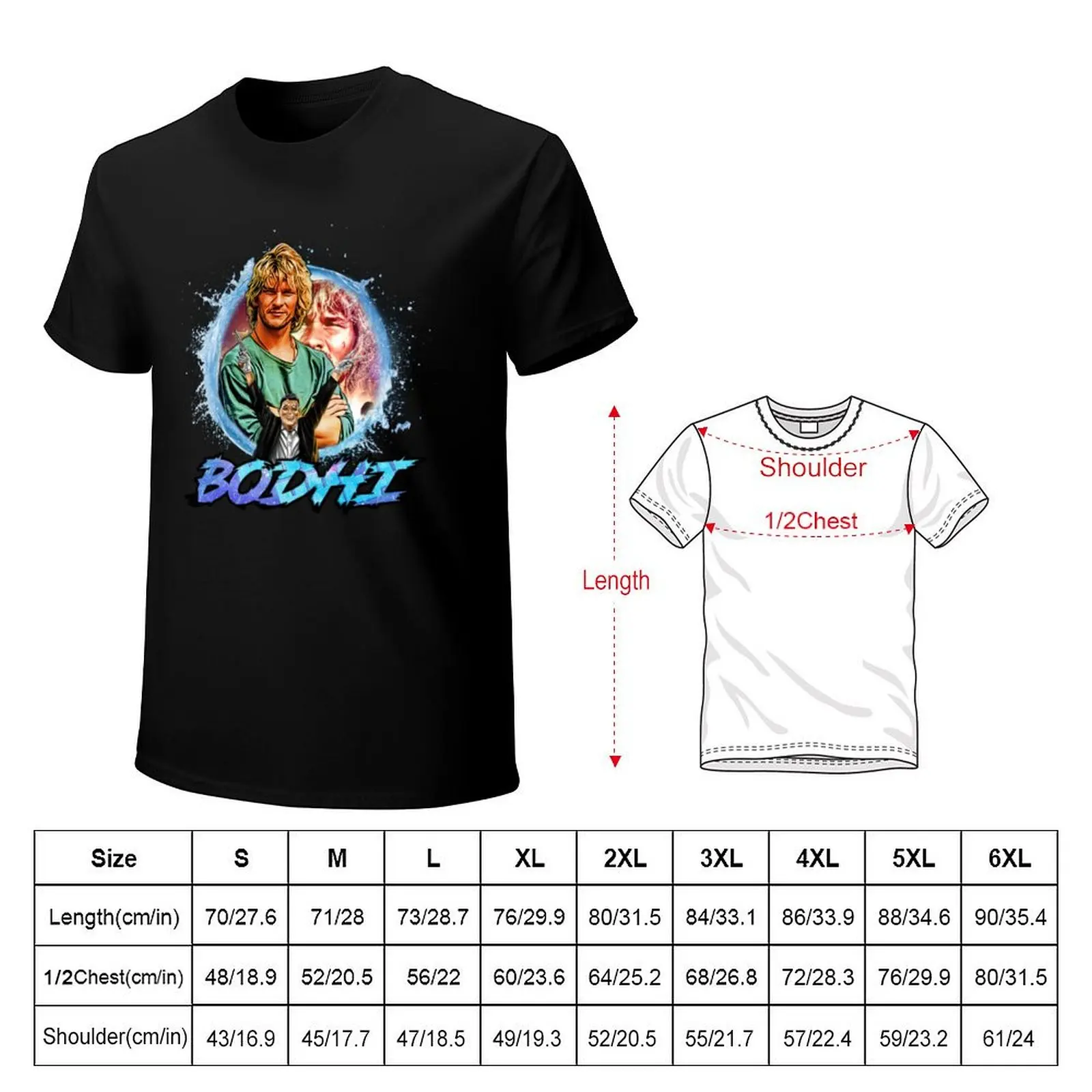 Point Break Bodhi T-Shirt Big Size Short Sleeve Tee for Men