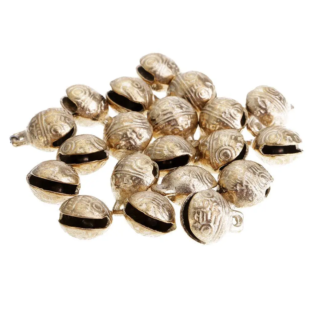 20pcs Fashion Bronze Bells Small Bells Mini DIY Bracelet Jewelry Making