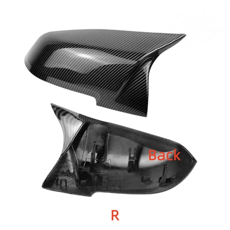 

Applicable for BMW 1234 Series X1/F20 F22 F30 F32 Carbon Fiber Style Replacement ABS Horn Type Modified Rearview Mirror Covers
