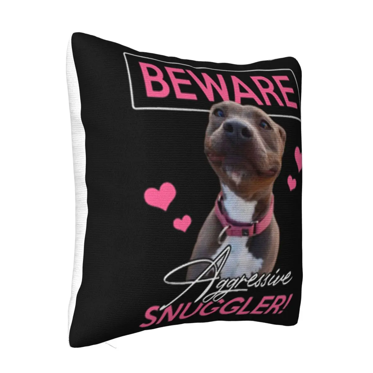 Pitbull Beware Aggressive Snuggler Fresh Design Hot Sell Men Adults Female Pure Different 2021 Latest Colour Pillow Case