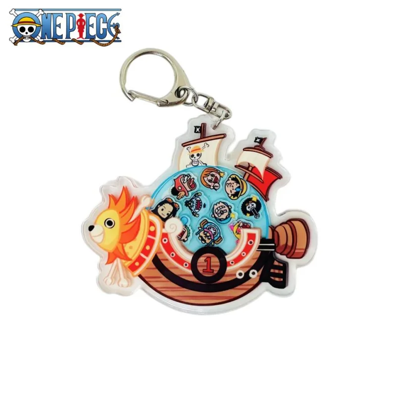 One Piece Wanli Sunshine Meili Shake Music Anime Keychain Fun Unzip Student Backpack Pendant Accessories Gift Wholesale