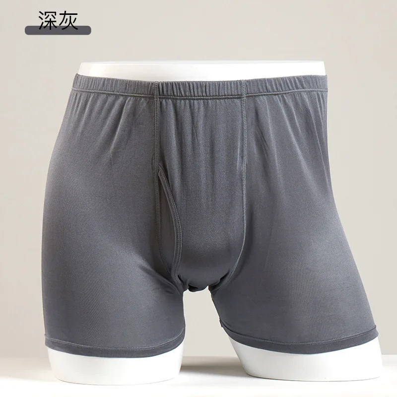 BirdTree, 100%Real Silk Casual Underwear, Men Breathable Solid Middle Waist, Traceless Thin Boxer Briefs, 2024 Summer P43950QC