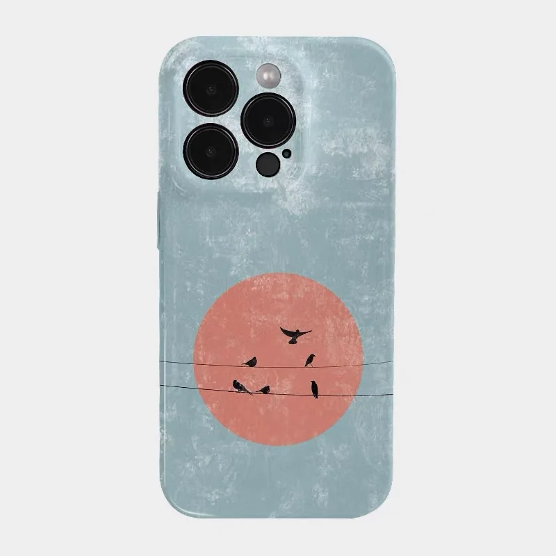 

Red Sun, Flying Bird, Mint Green Case for IPHONE 17 16ProMax 15 14 13 12 11 PRO Plus Acrylic TPU Two in One Magnetic Phone Cases